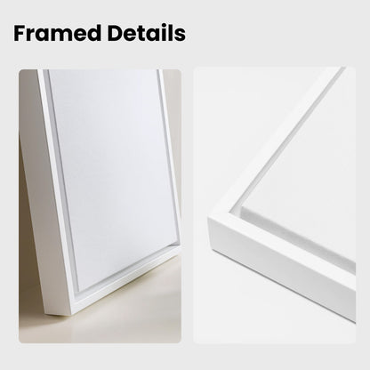 Custom Watercolor Portraits of People White Canvas Photo Frame