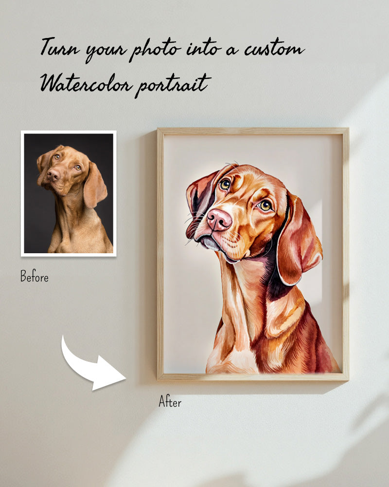Custom watercolor portraits