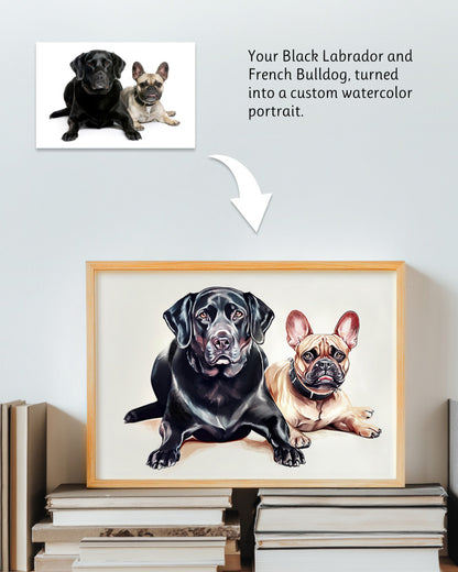 Custom watercolor portraits