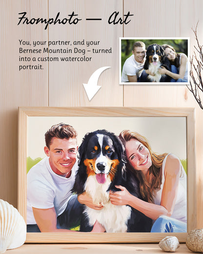 Custom watercolor portraits