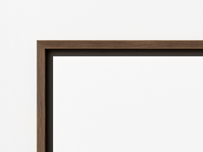 Custom Watercolor Pet Portraits Black Canvas Photo Frame（副本）