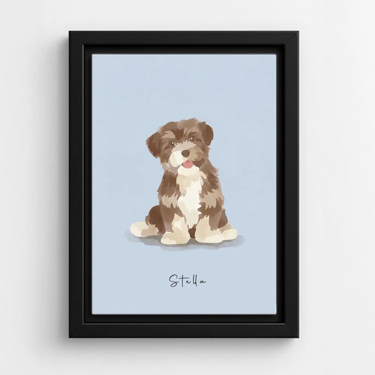 Black Canvas / Dusty Blue