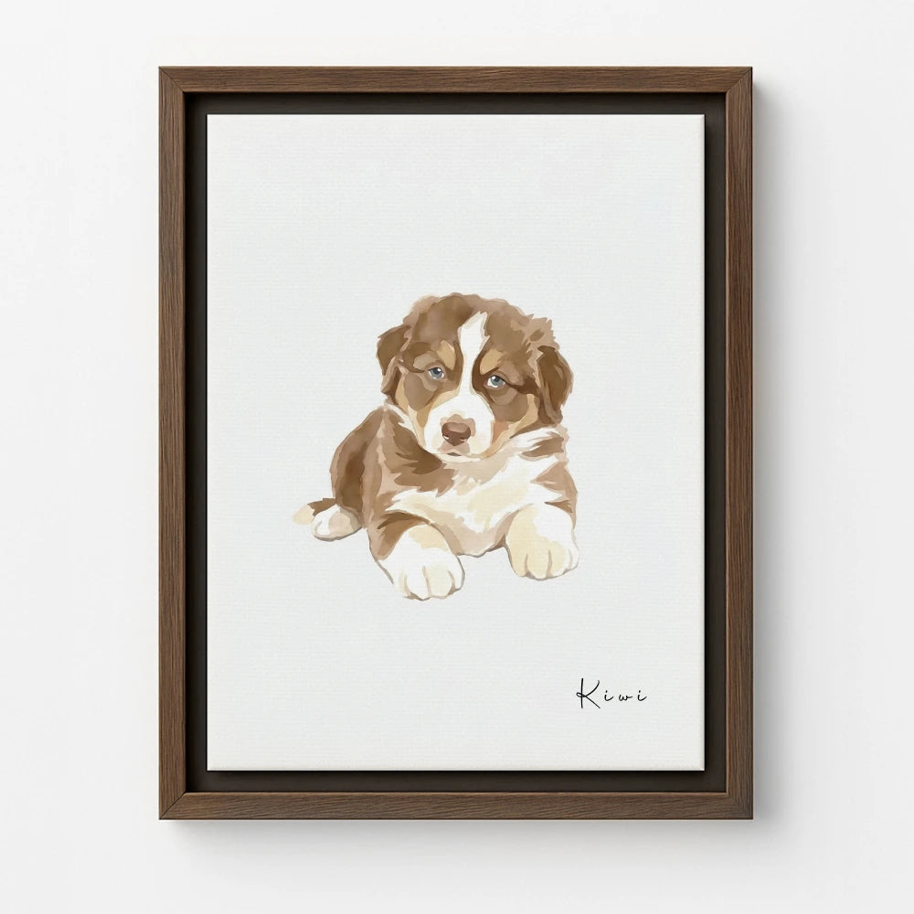 Brown Canvas / Soft White