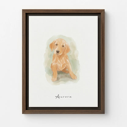 Brown Canvas / Sage Green