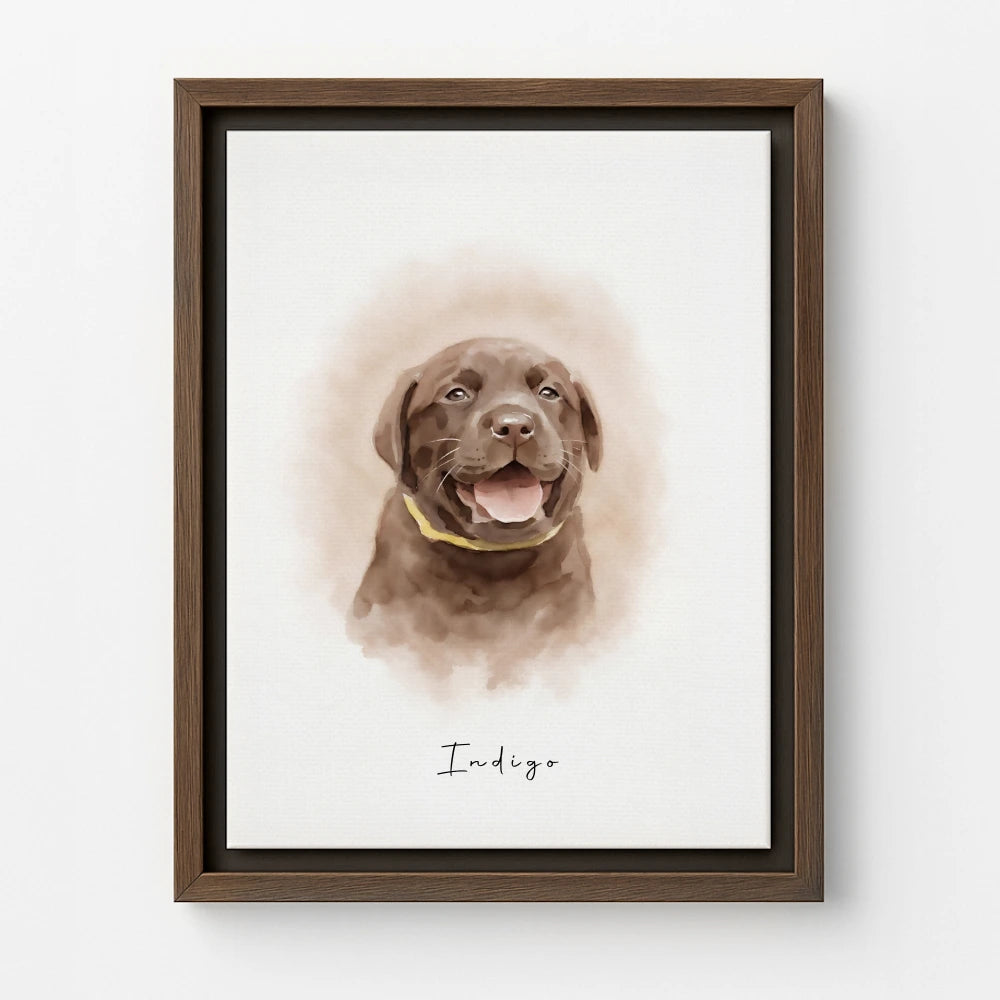 Brown Canvas / Sage Green