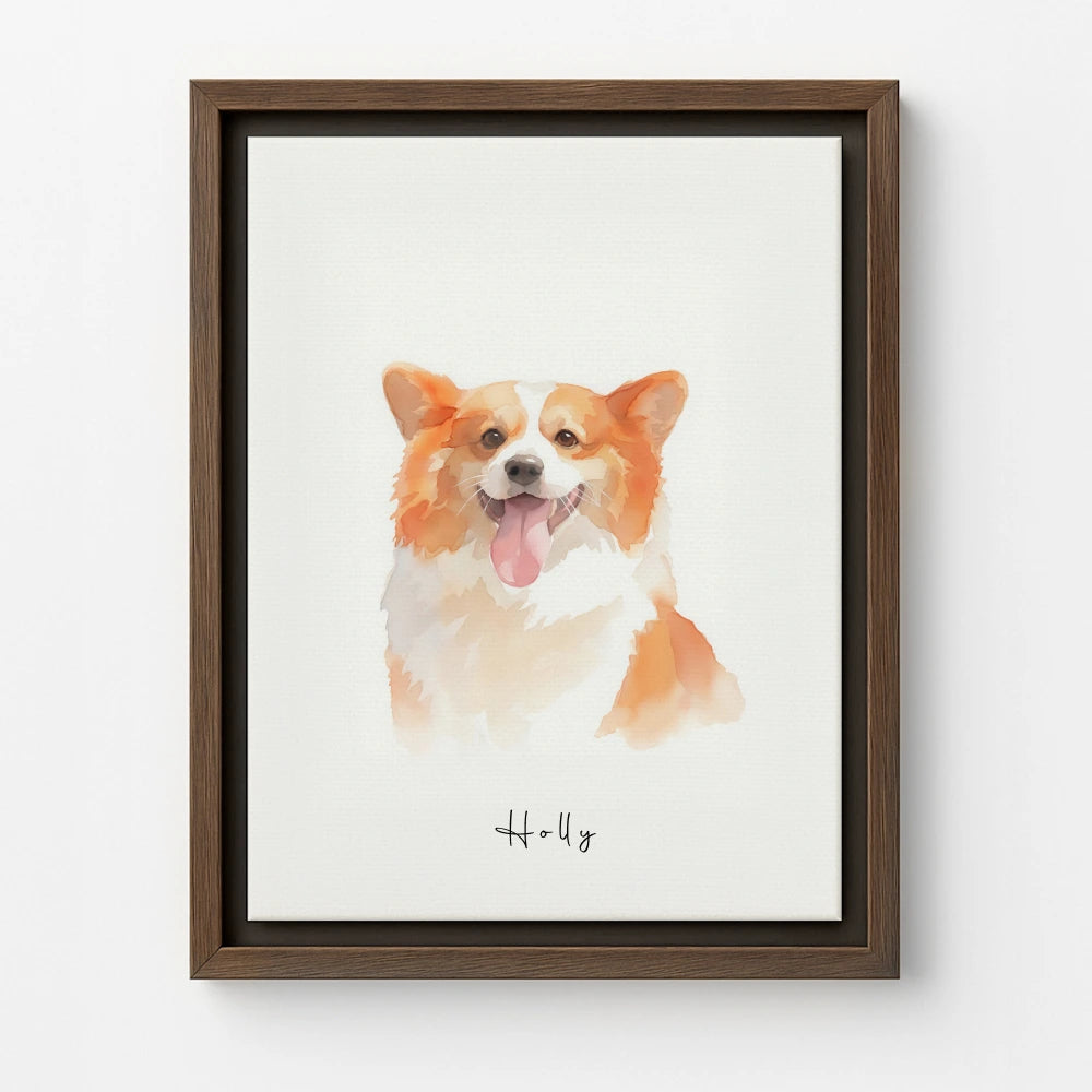 Brown Canvas / Soft White
