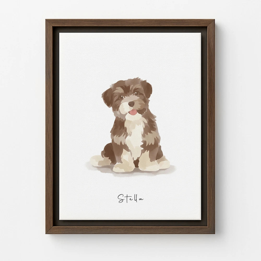 Brown Canvas / Soft White
