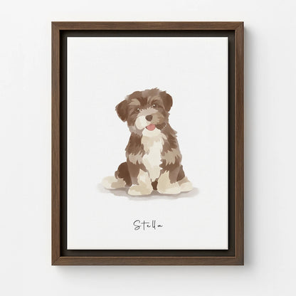 Brown Canvas / Soft White