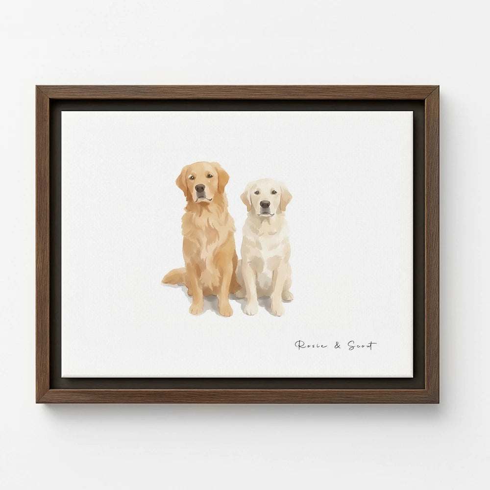 Brown Canvas / Soft White